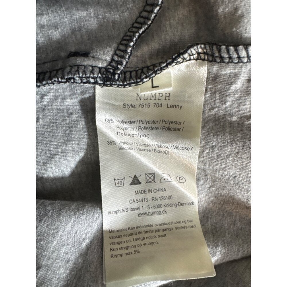 Nümph Black Longline Casual Jacket With Front Zip & Pockets Size L - Picture 4 of 4
